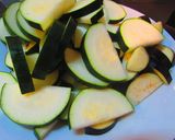 シャケの赤ワイン焼きと夏野菜の炒めもの☆作り方1写真