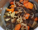 簡単！蓮根とごぼう蒟蒻 鶏むね肉の煮物＊作り方8写真