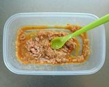 レンジで簡単☆茄子のツナ味噌炒め。作り方2写真