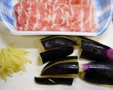 簡単!マキマキ生姜焼き(茄子)作り方1写真