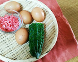 ゴーヤと桜エビの卵炒め作り方1写真