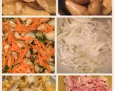 野菜たっぷりポテサラ作り方1写真