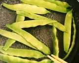 常備菜☆大葉香るいんげんの塩昆布和え作り方1写真