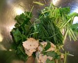 簡単！香り高い三つ葉と鶏のパスタ作り方5写真