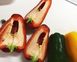 技あり剥がれない！ピーマンパプリカ肉詰め作り方3写真