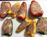 技あり剥がれない！ピーマンパプリカ肉詰め作り方7写真