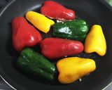 技あり剥がれない！ピーマンパプリカ肉詰め作り方8写真