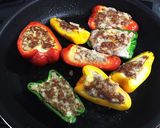 技あり剥がれない！ピーマンパプリカ肉詰め作り方9写真