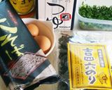 簡単ランチ♪卵混ぜ蕎麦とごま紫蘇おにぎり作り方1写真