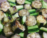 ササミと茄子とおばけきゅうりの甘辛炒め作り方5写真