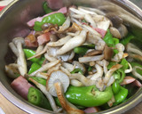 ベーコンと万願寺とうがらしの胡麻和え作り方6写真