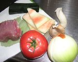すいかの皮ソースでパスタをいかが？作り方1写真