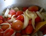 冷たいごろごろ具だくさんのトマトパスタ作り方3写真