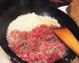 簡単 タイ風エノキとひき肉の炒め物作り方2写真