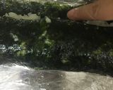 ラップでクルクル！韓国巻き寿司！キンパ作り方8写真
