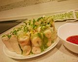 野菜たっぷり☆チキンとエビの生春巻作り方5写真