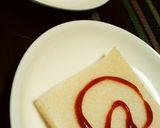 夏休み簡単朝食トースト作り方1写真