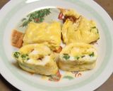 シーザードレッシングでピーマン入り卵焼き作り方5写真