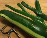 ズッキーニの編み込みでポテトサラダ爆弾♬作り方1写真