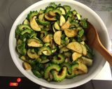 ゴーヤとナスの甘辛煮作り方3写真