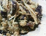 ★麺つゆで簡単！なすとみょうがごま和え★作り方7写真