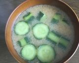 きゅうりのお味噌汁作り方1写真
