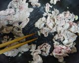 和風カレー味✿ほうれん草と豚肉スパゲティ作り方4写真
