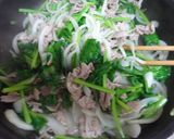 和風カレー味✿ほうれん草と豚肉スパゲティ作り方6写真