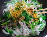 和風カレー味✿ほうれん草と豚肉スパゲティ作り方7写真