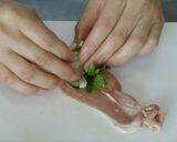 セルリー葉っぱ丸ごと豚肉巻き作り方2写真