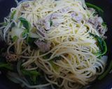 和風カレー味✿ほうれん草と豚肉スパゲティ作り方9写真