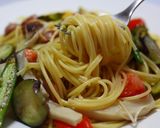 夏野菜のパスタ　ナンプラー風味作り方12写真