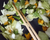 オクラとかぼちゃとキャベツのコク旨スープ作り方4写真