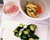 きゅうりと鶏肉炒め作り方1写真