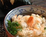 焼き鮭とパセリのバター醤油ごはん作り方3写真