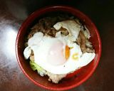 簡単牛卵丼作り方8写真