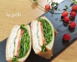 アボカドチキンサラダ☆わんぱくサンド作り方5写真