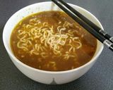 【簡単！】黒毛和牛ビーフカレーラーメン作り方3写真