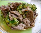 簡単！牛肉ときゅうりのスッパ煮びたし作り方4写真