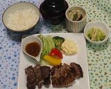 妄想海外大戸屋※牛と豚バラの塩麹焼き定食作り方14写真