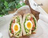 アボカドチキンサラダ☆わんぱくサンド作り方4写真