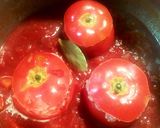 丸ごとトマトの肉詰め 基本のトマトソース作り方10写真