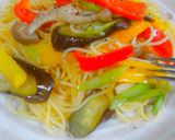 夏野菜のペペロンチーノ♪作り方8写真
