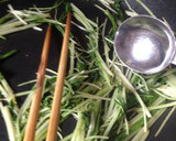 簡単5分！サクサク油揚げと水菜ごま油炒め作り方5写真