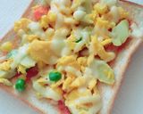 1歳から（幼児）のꉂ魚肉ソーピザトースト作り方6写真