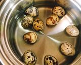 豚バラとうずら卵の肉巻きチーズ卵作り方2写真