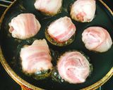 豚バラとうずら卵の肉巻きチーズ卵作り方11写真