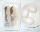 魚・たらと炒り卵の炒め物♪作り方1写真