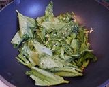 日中交流！めんつゆ味の空芯菜にんにく炒め作り方4写真