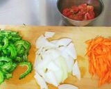 ゴーヤと豚肉のカレー炒め作り方1写真